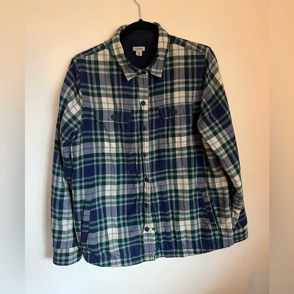 LL Bean Fleece Lined Flannel